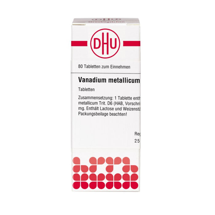 DHU Vanadium metallicum D 6 Tabletten, 80 St. Tabletten