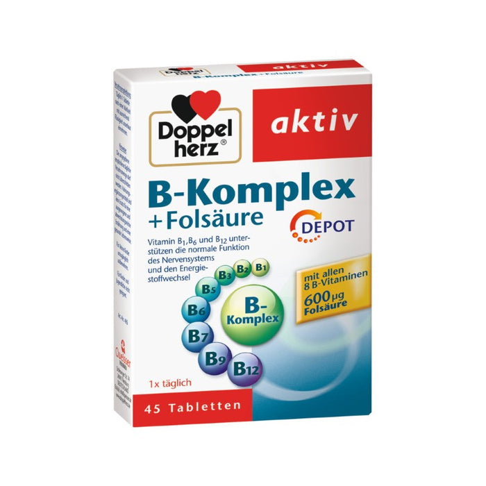 Doppelherz B-Komplex + Folsäure, 45 St TAB