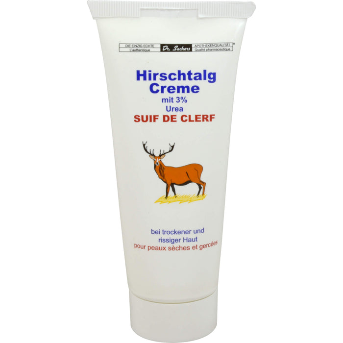 Dr. Sachers Hirschtalg Creme mit 3% Urea bei trockener und rissiger Haut, 100 ml Crème