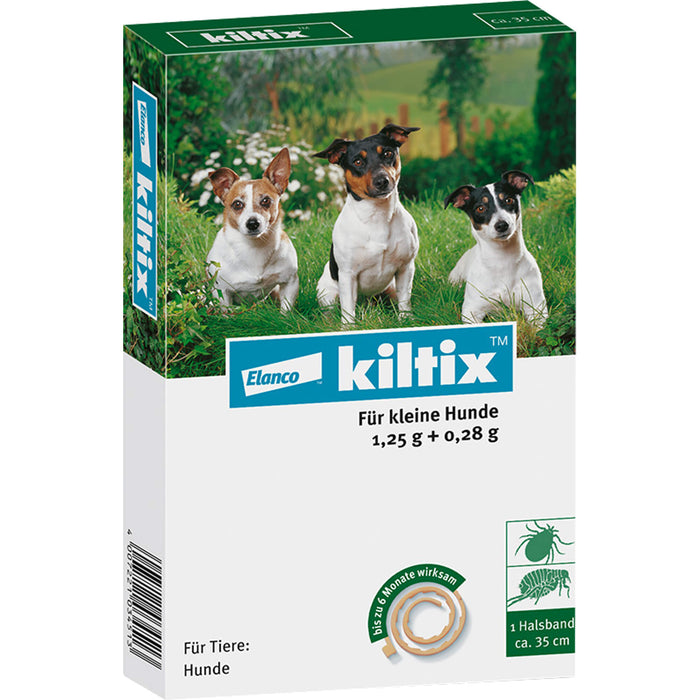 Elanco kiltix für kleine Hunde Ektoparasitizid-Halsband gegen Zecken und Flöhe, 1 pc Collier