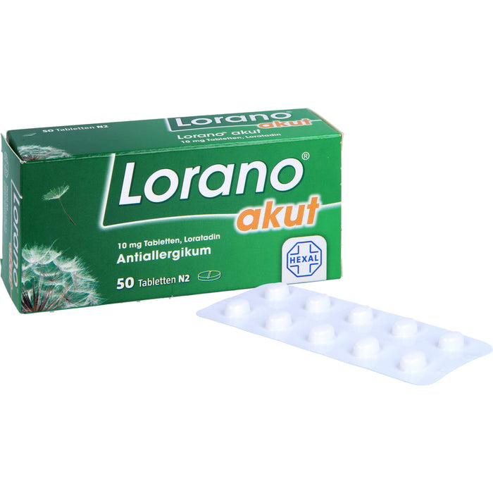 Lorano akut Tabletten, 50 pc Tablettes