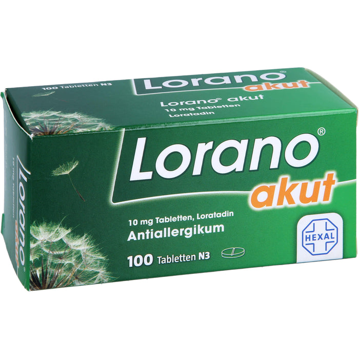 Lorano akut Tabletten, 100 pcs. Tablets