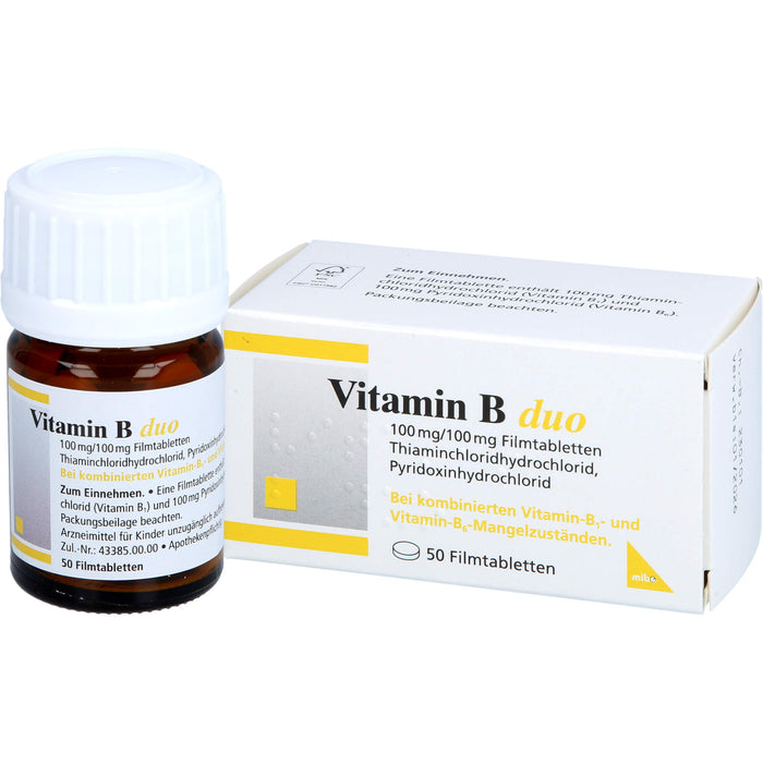 Mibe Vitamin B duo Filmtabletten, 50 pc Tablettes