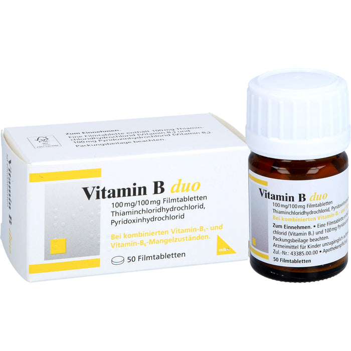 Mibe Vitamin B duo Filmtabletten, 50 pc Tablettes