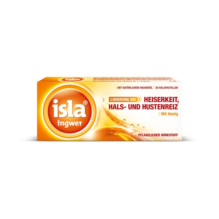 isla ingwer Halspastillen, 30 pcs. Pastilles