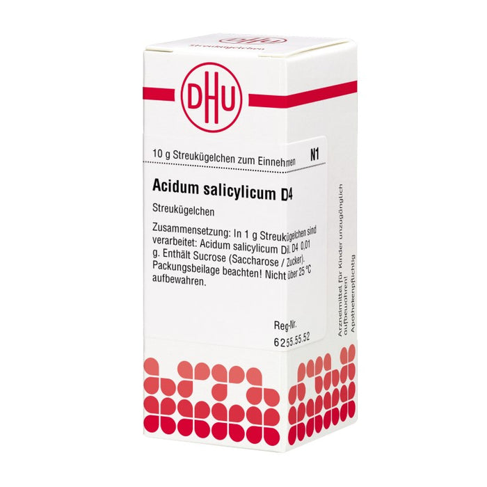 DHU Acidum salicylicum D4 Streukügelchen, 10 g Globuli