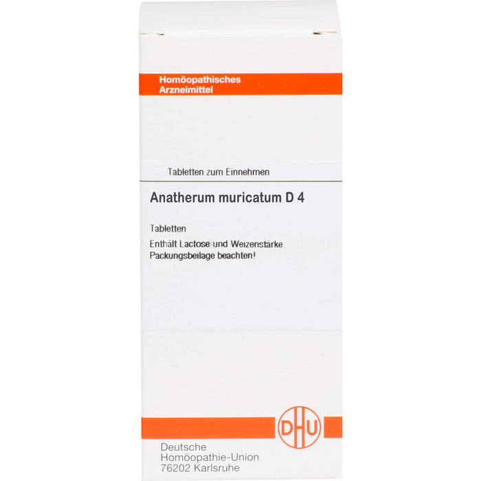 Anatherum muricatum D4 DHU Tabletten, 80 St. Tabletten