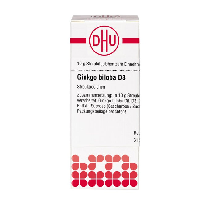 DHU Ginkgo biloba D3 Streukügelchen, 10 g Globules