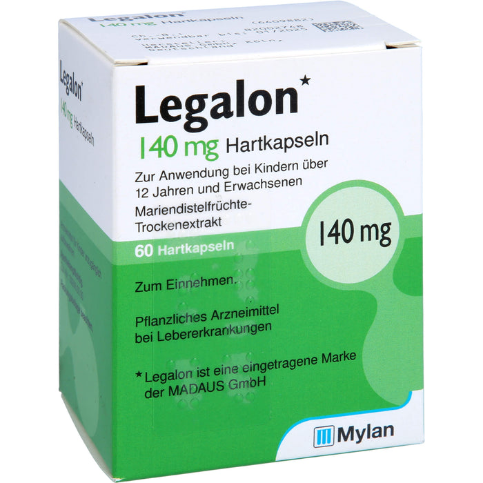 Legalon 140 mg Hartkapseln bei Lebererkrankungen, 60 pc Capsules