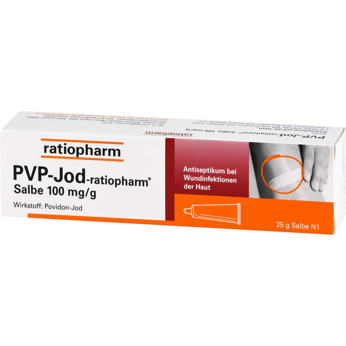 PVP-Jod-ratiopharm Salbe Antiseptikum bei Wundinfektionen der Haut, 25 g Onguent