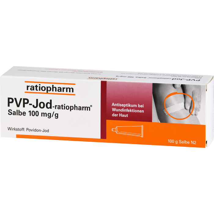 PVP-Jod-ratiopharm Salbe Antiseptikum bei Wundinfektionen der Haut, 100 g Ointment