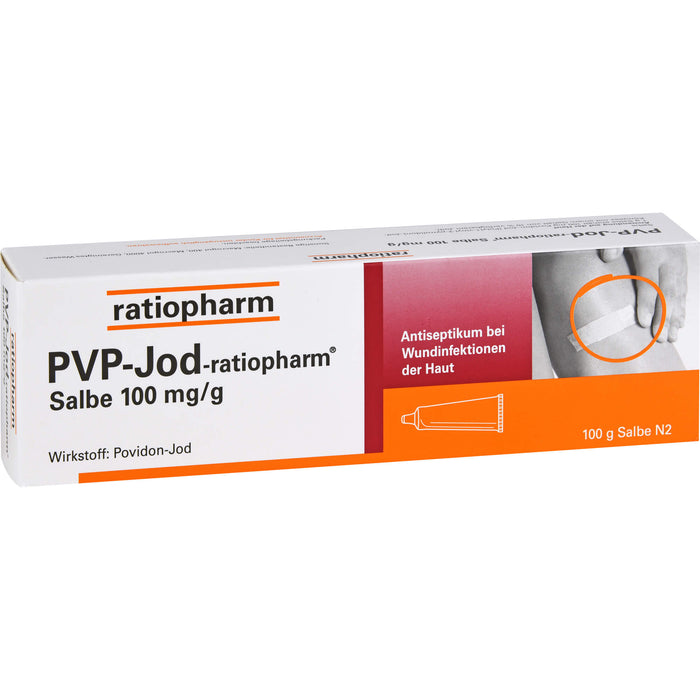 PVP-Jod-ratiopharm Salbe Antiseptikum bei Wundinfektionen der Haut, 100 g Ointment