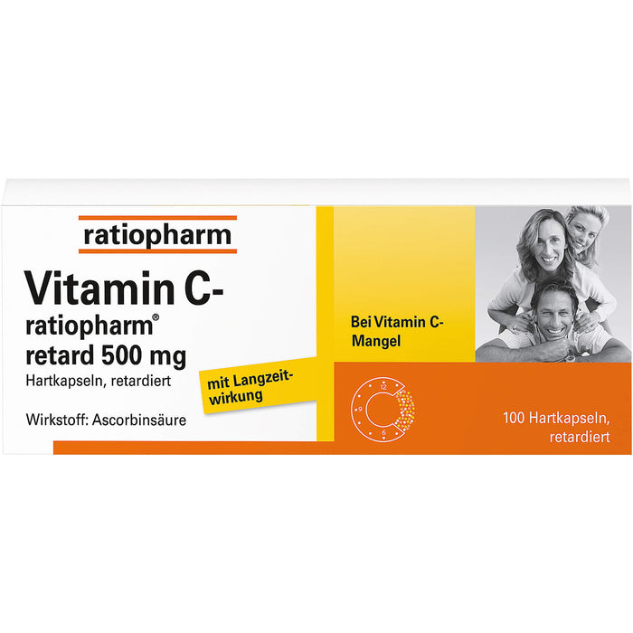 Vitamin C-ratiopharm retard 500 mg Kapseln, 100 St. Kapseln