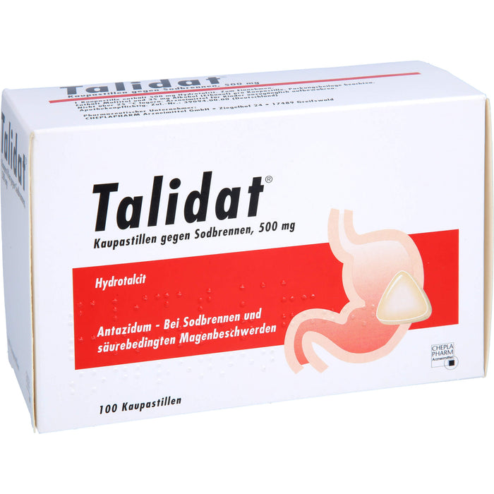 Talidat Kaupastillen gegen Sodbrennen, 100 pcs. Pastilles