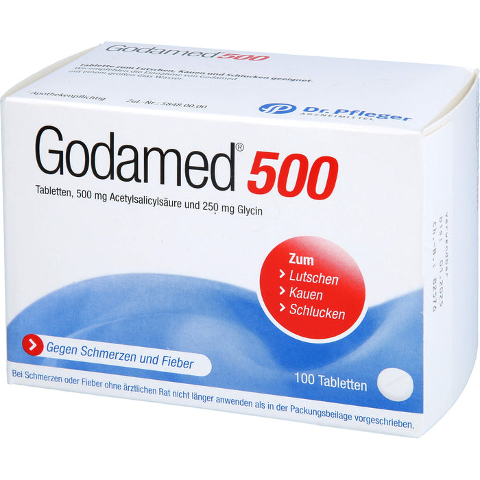 Godamed 500 Tabletten gegen Schmerzen und Fieber, 100 St. Tabletten