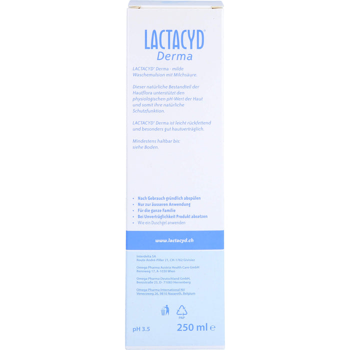 LACTACYD Derma milde Waschemulsion, 250 ml Solution