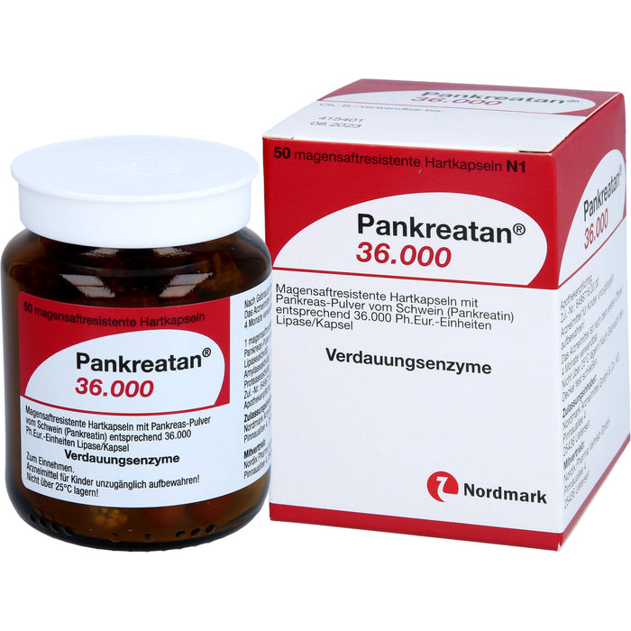 Pankreatan 36.000, Magensaftresistente Hartkapseln, 50 St HKM