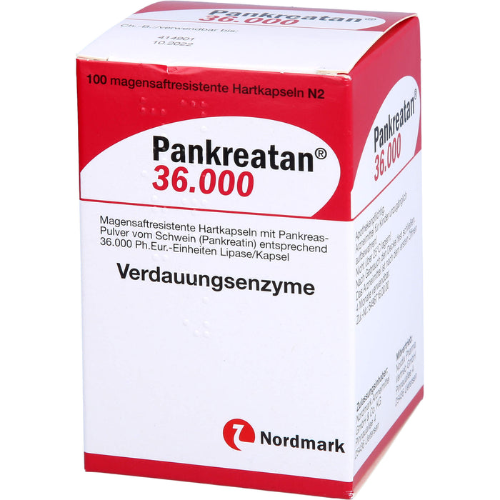 Pankreatan 36.000, Magensaftresistente Hartkapseln, 100 pc Capsules