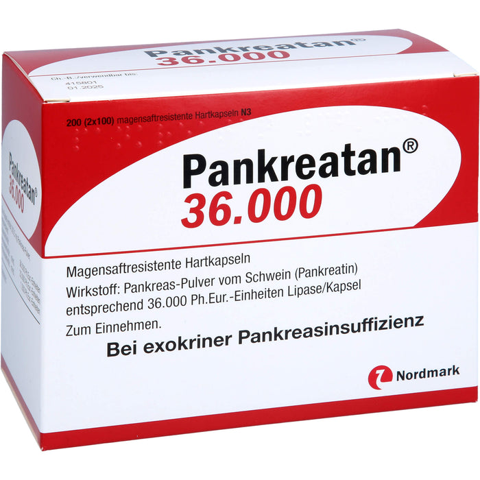 Pankreatan 36.000, Magensaftresistente Hartkapseln, 200 St HKM