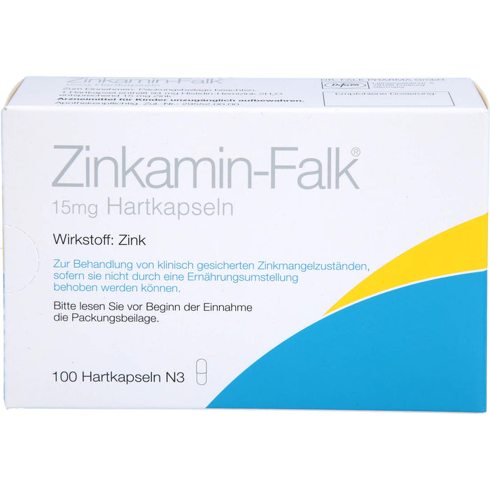 Zinkamin-Falk 15 mg Hartkapseln, 100 St. Kapseln