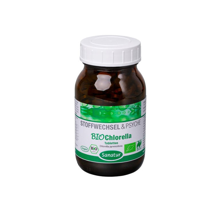 Sanatur BioChlorella Stoffwechsel & Psyche Tabletten, 500 pc Tablettes