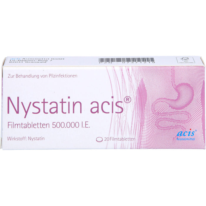 Nystatin acis Filmtabletten 500.000 I.E., 20 pcs. Tablets