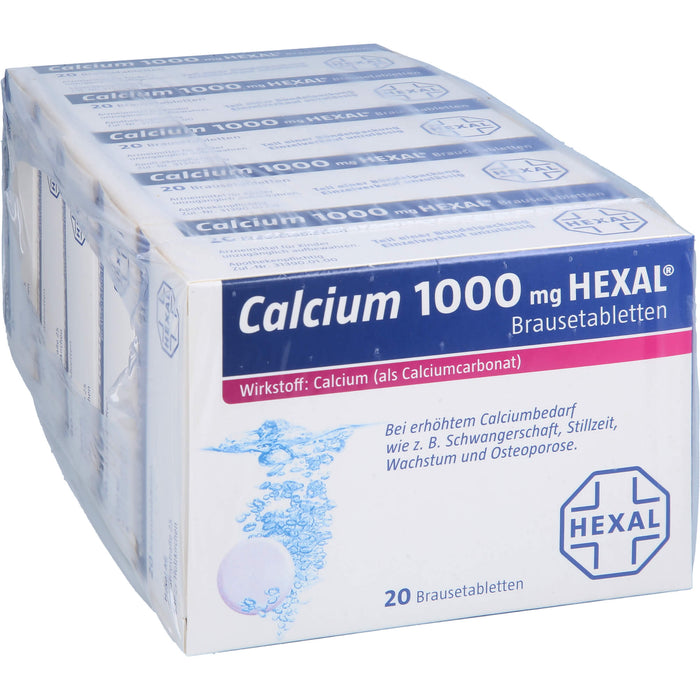 Calcium 1000 mg HEXAL Brausetabletten, 100 St. Tabletten