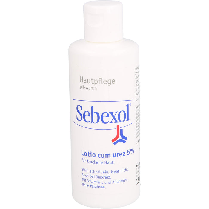 Sebexol Lotio cum urea 5% Hautpflege für trockene Haut, 150 ml Solution