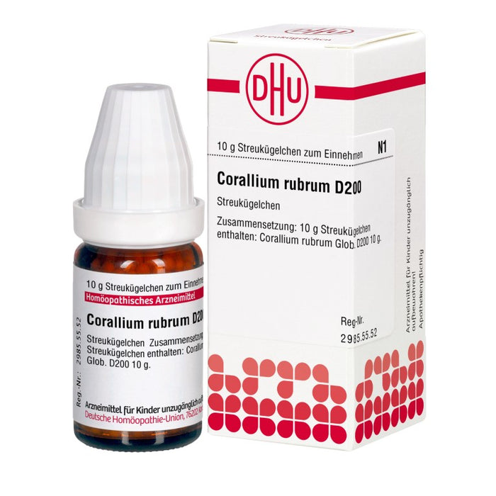 Corallium rubrum D200 DHU Globuli, 10 g Globuli