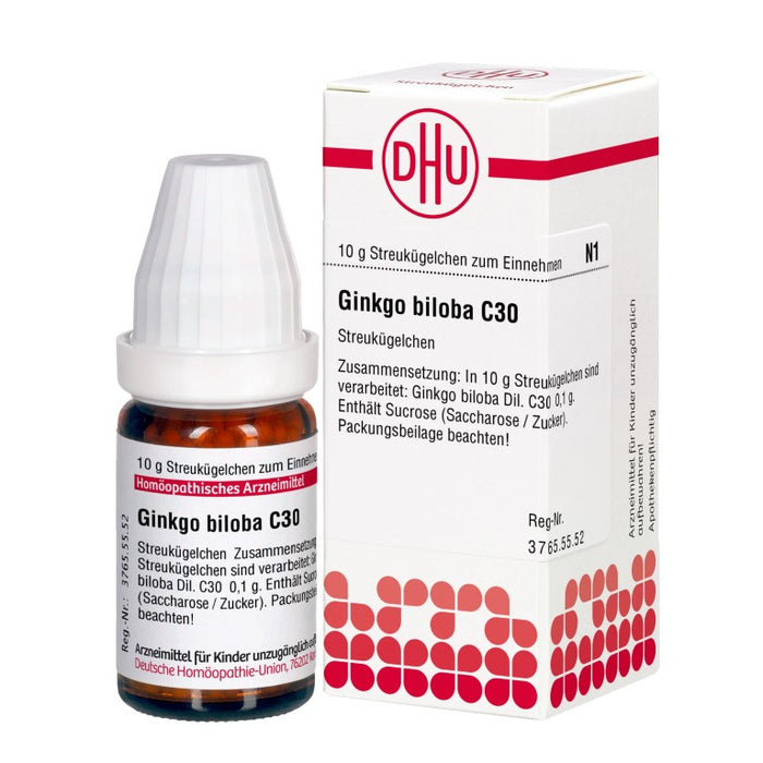 DHU Ginkgo biloba C30 Streukügelchen, 10 g Globules