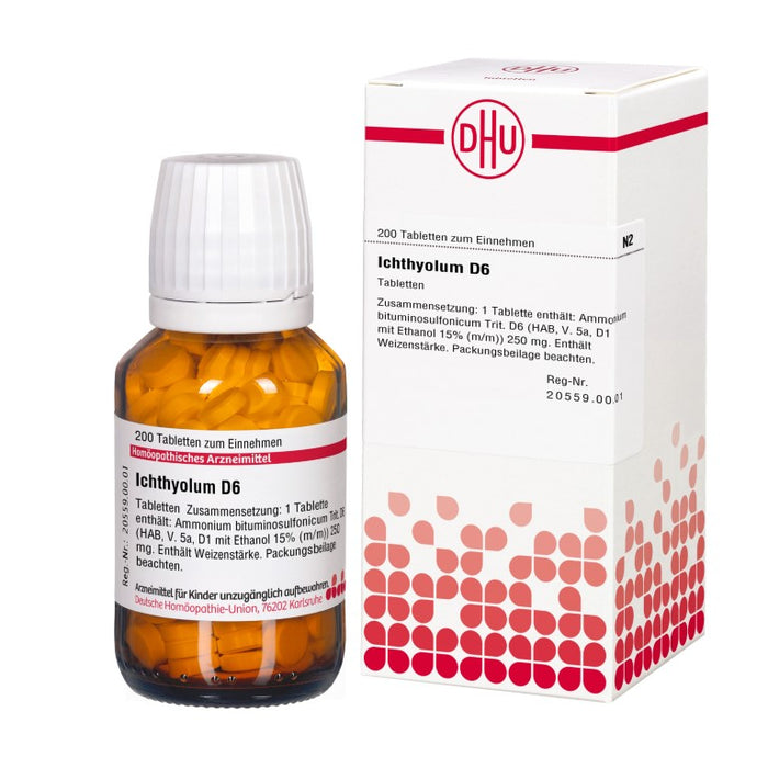 DHU Ichthyolum D6 Tabletten, 200 pc Tablettes