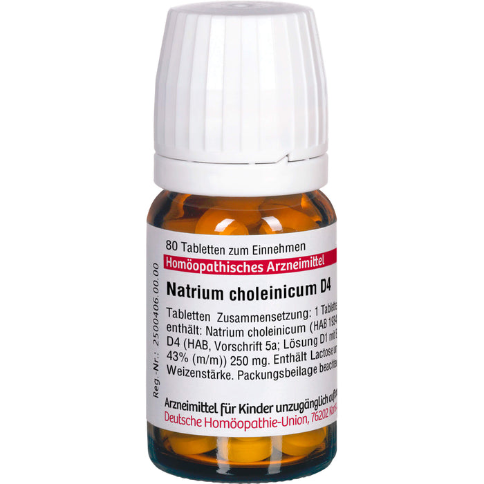 DHU Natrium choleinicum D4 Tabletten, 80 St. Tabletten