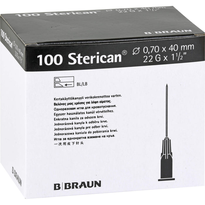 Sterican 22GX1 1/2 Kanülen 0,7X40mm, 100 St KAN