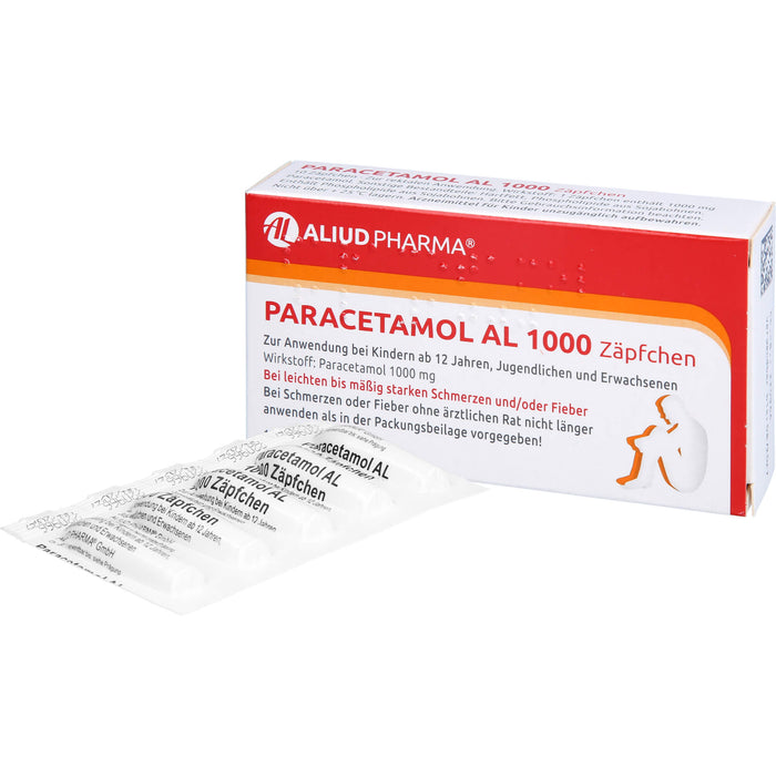 Paracetamol AL 1000 Zäpfchen, 10 pcs. Suppositories