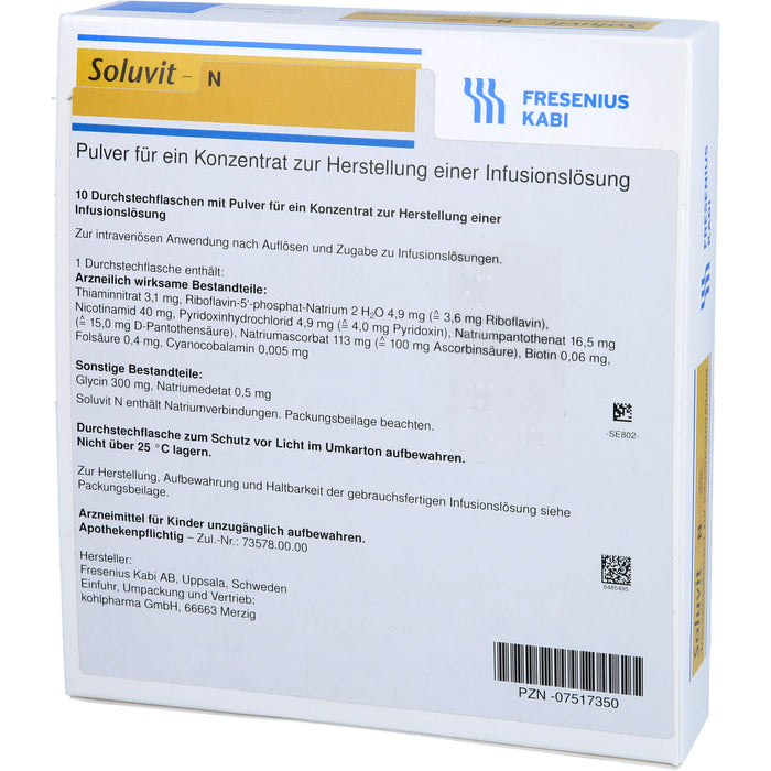 FRESENIUS KABI Soluvit N Pulver, 100 ml Poudre