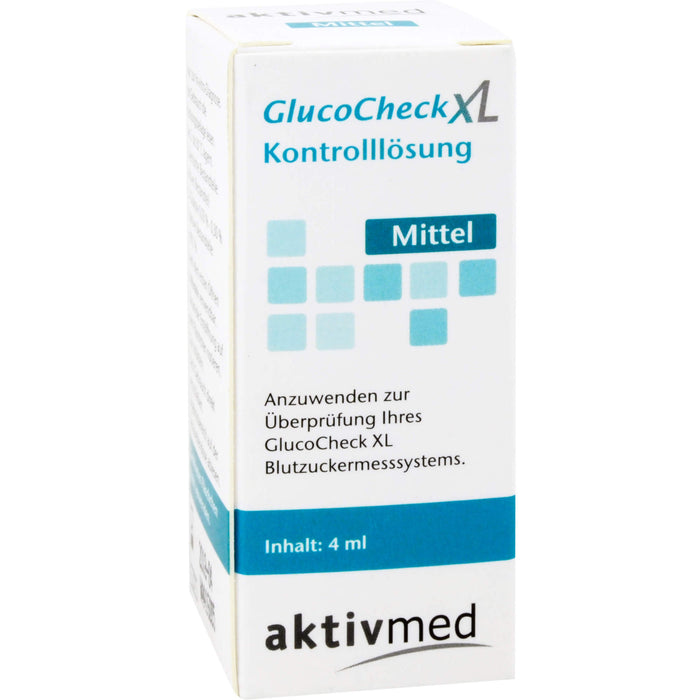 GlucoCheck XL Kontroll-Lösung Mittel, 4 ml Lösung