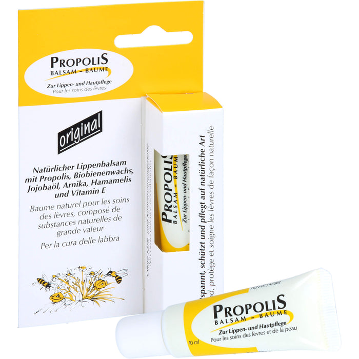 Propolis Lippenbalsam zur Pflege der Lippen und auch für kleinere, gereizte Hautpartien, 10 ml Cream