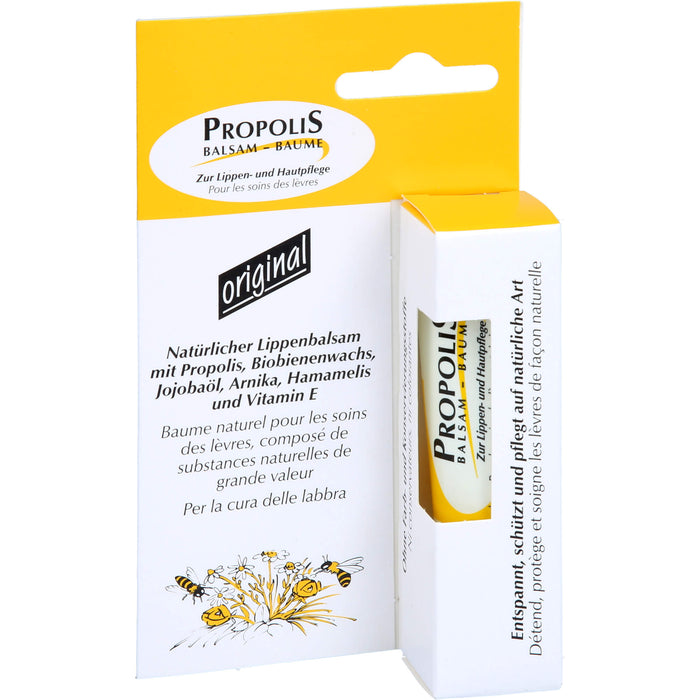 Propolis Lippenbalsam zur Pflege der Lippen und auch für kleinere, gereizte Hautpartien, 10 ml Crème