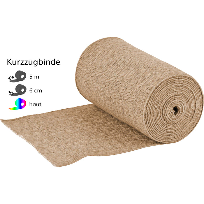 Kompressionsbinden Kurzzug 5mx6cm, 10 St BIN