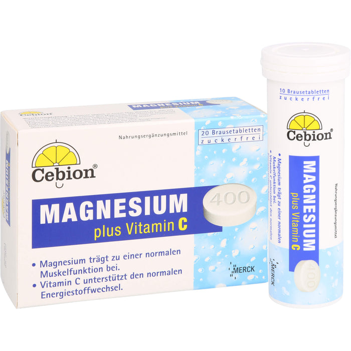 Cebion Magnesium plus Vitamin C Brausetabletten, 20 St. Tabletten