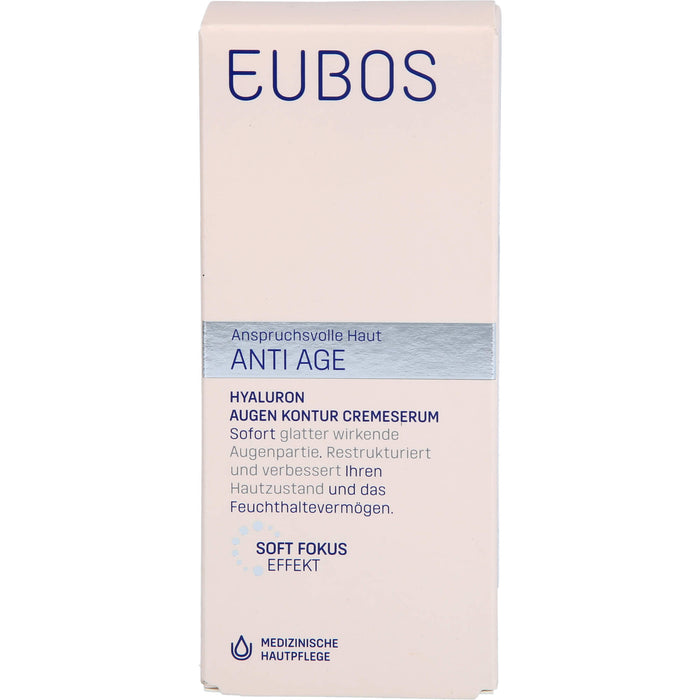 EUBOS Sensitive Hyaluron Augen Kontur CremeSerum, 15 ml Cream