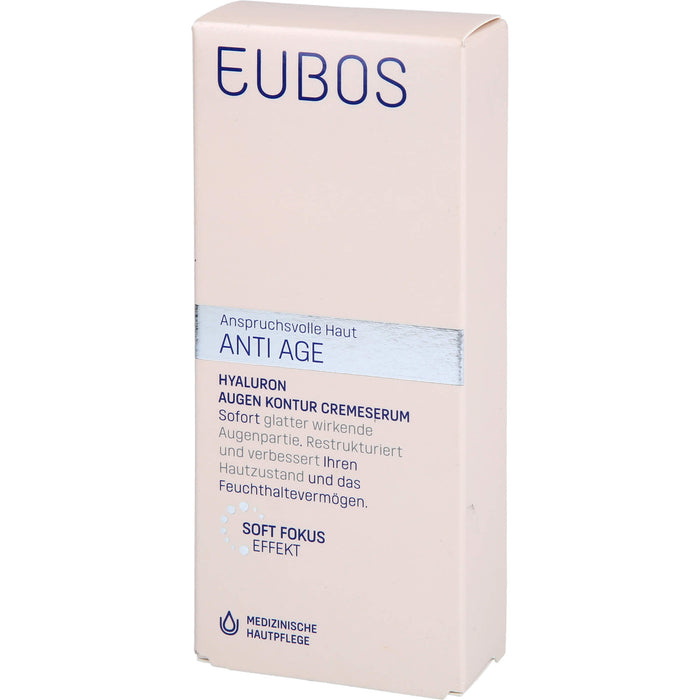 EUBOS Sensitive Hyaluron Augen Kontur CremeSerum, 15 ml Cream