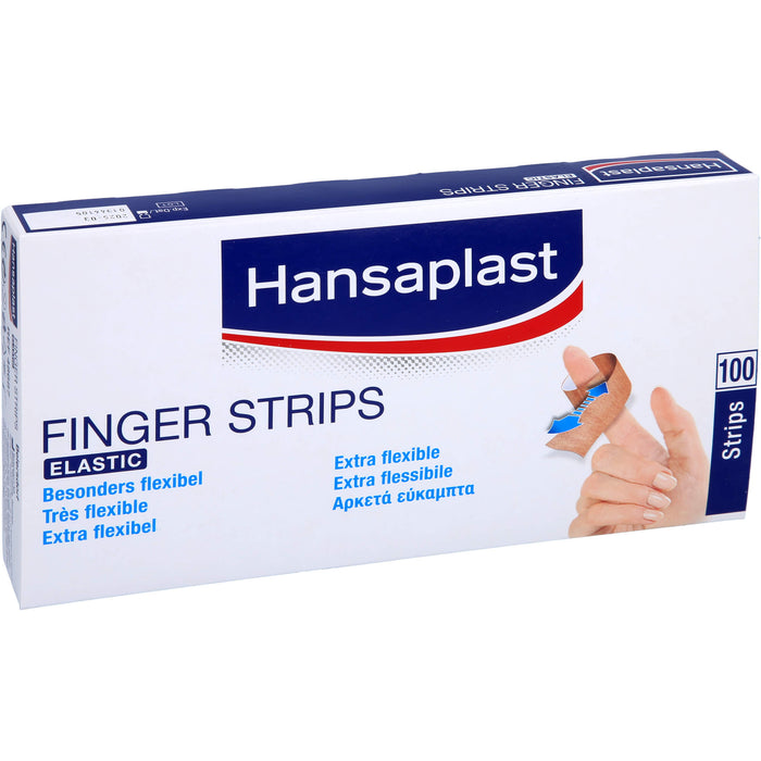 Hansaplast Finger Strips Elastic besonders flexibel Pflaster, 100 pcs. Patch