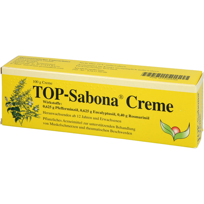 TOP Sabona Creme bei Muskelschmerzen und rheumatischen Beschwerden, 100 g Cream