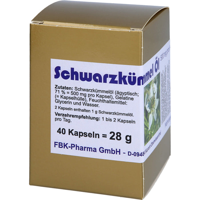 Schwarz Kuemmel Oel, 40 St KAP