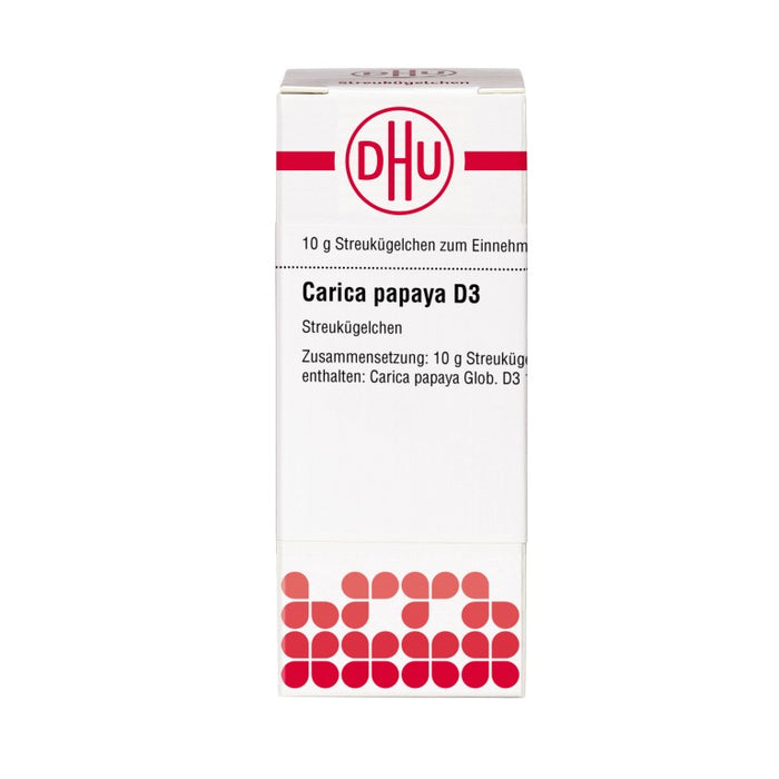 Carica papaya DHU D3 Globuli, 10 g Globuli