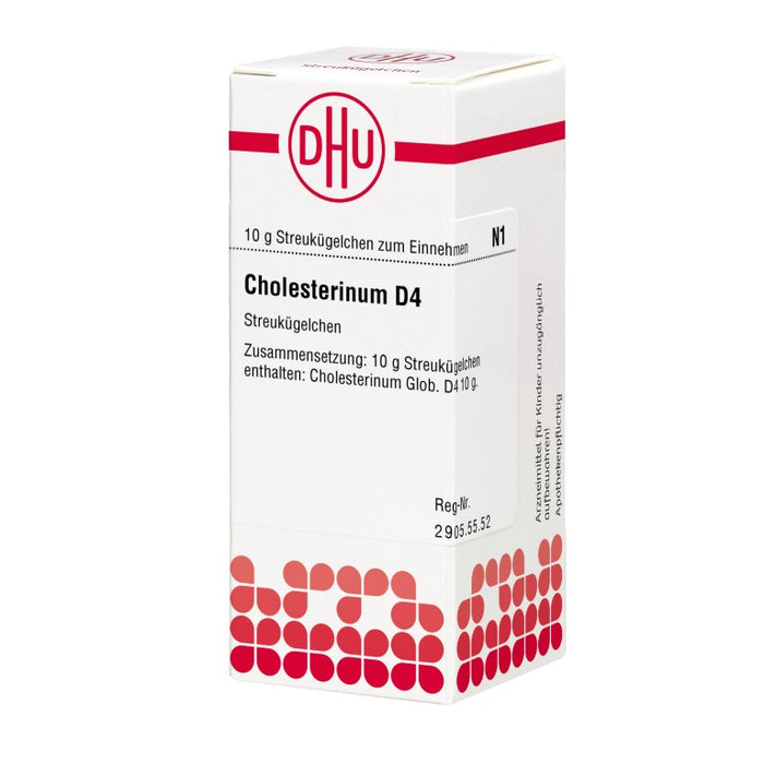 Cholesterinum D4 DHU Globuli, 10 g Globuli