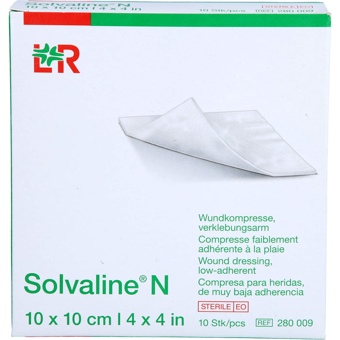 Solvaline N 10x10 cm, 10 pc Compresses