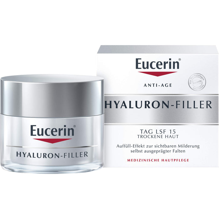 Eucerin Hyaluron-Filler Tagespflege für trockene Haut, 50 ml Cream