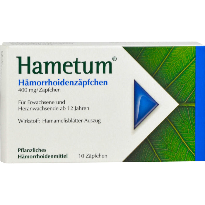 Hametum Hämorrhoidenzäpfchen, 10 pc Suppositoires